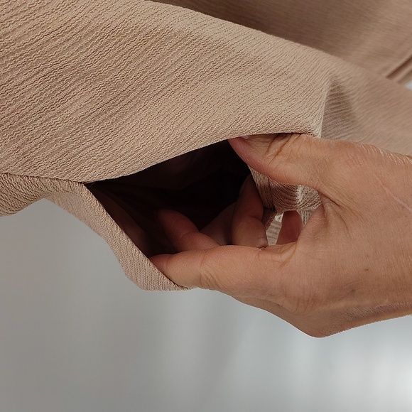 Keepsake pale pink Apollo style mini dress drop shoulder size medium peek a boo - Picture 6 of 7